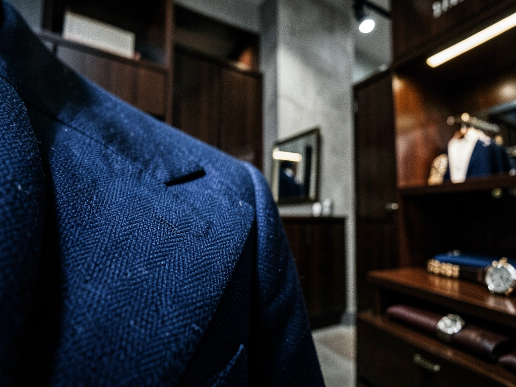 Navy Blazer Texture